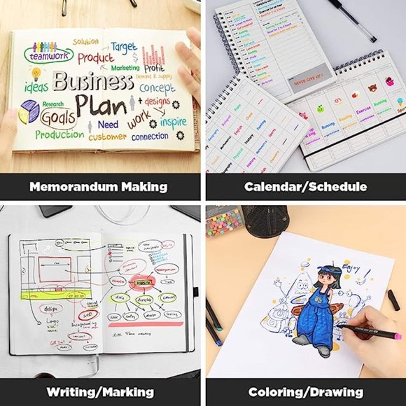 3pack of Journal Planner Pens Colored Pens Fine Point Markers Fine Drawing Pens - Picture 7 of 8